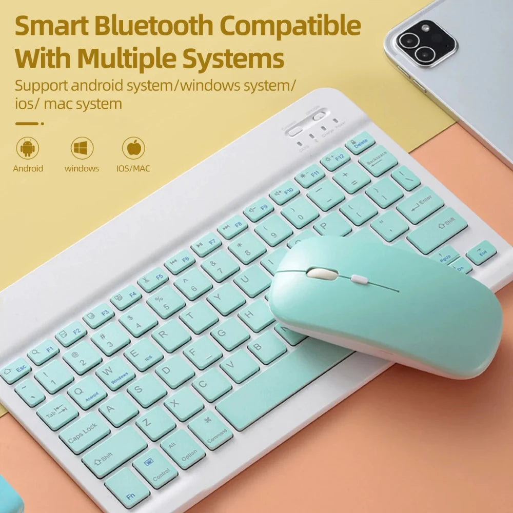 Mouse Inalámbrico Ultra Slim: Bluetooth y Clic Silencioso.