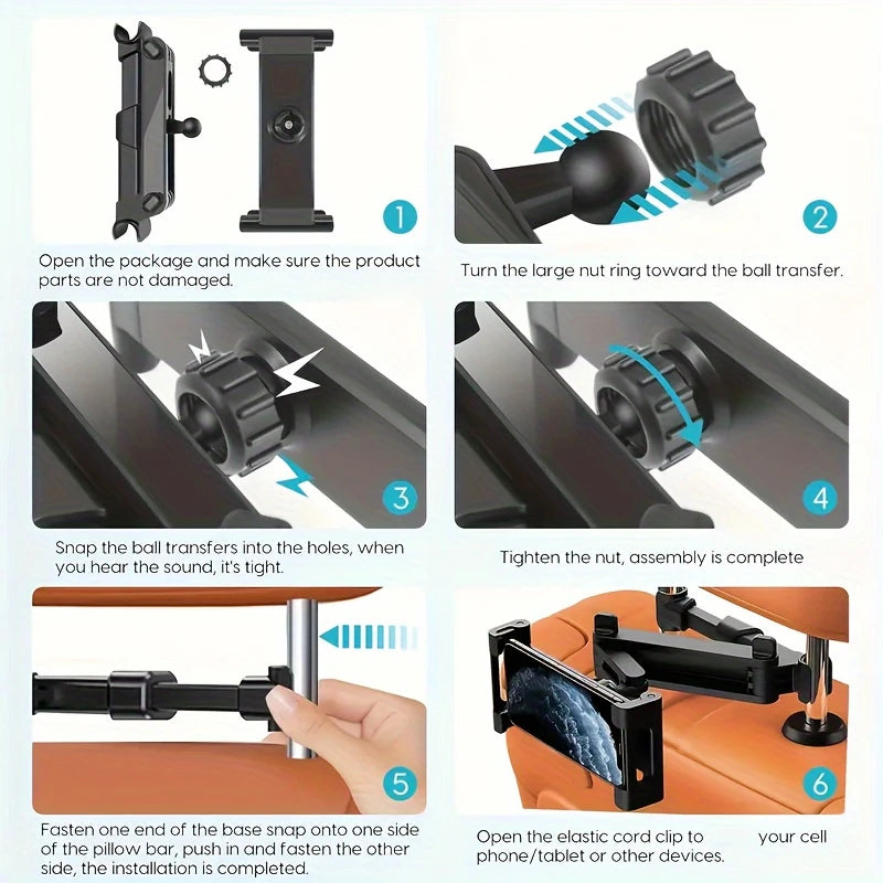 Soporte de Asiento Trasero para Tablet: Entretenimiento Total en tu Auto.