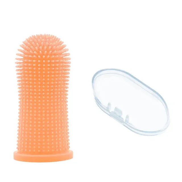 Cepillo de Dedo para Mascotas: Limpieza Dental Suave y Efectiva.