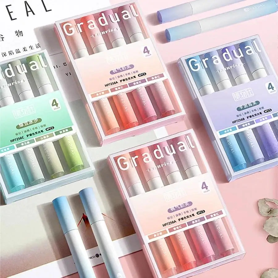 Set de MarcaTextos "Aura" - Pack de 4 Colores en Degradado